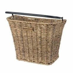Panier Basil Bremmen Ratan Avec Poignee Avant Avec Plaque Adaptateur Bs / Kf Marron