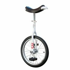 Qu-ax Roue Unique Seule Roue En Aluminium Blanc 18 ", Couvercle Noir