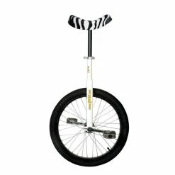 Roue Simple Qu-ax20 "roue Luxus Aluminium 20", Blanche, Selle Zebra